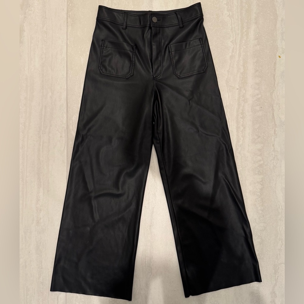 Faux leather Zara Marine pants